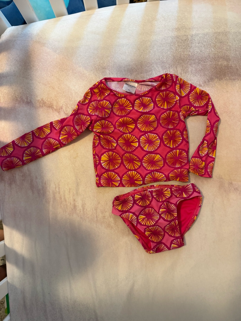Marimekko for target Pink and Yellow Sunburst Print Swim Bikini